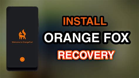 how to update orange fox recovery.